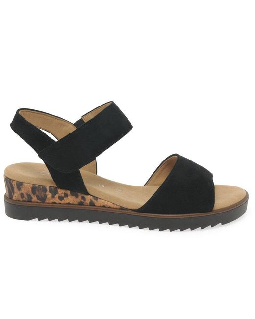 Gabor Black Raynor Sandals