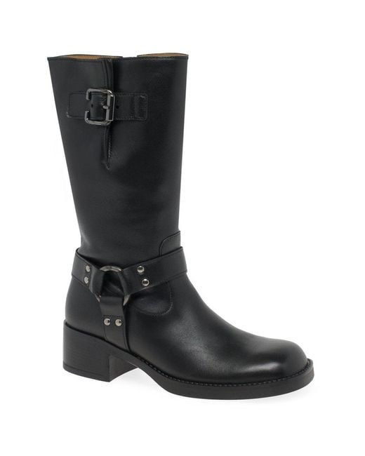 Gabor Black Blake Calf Length Boots