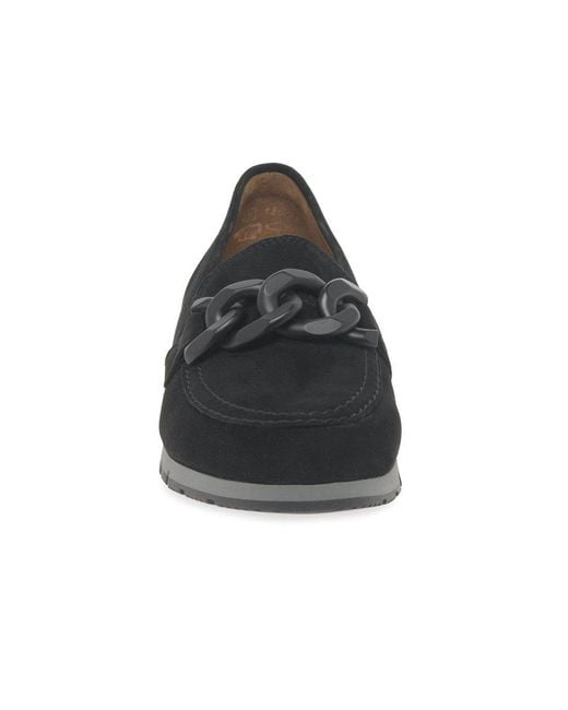 Gabor Black Bea Loafers Suede (Uni)