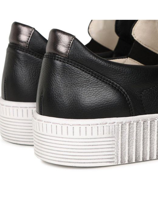 Gabor Black Waltz Casual Trainers Lea (Smokey)