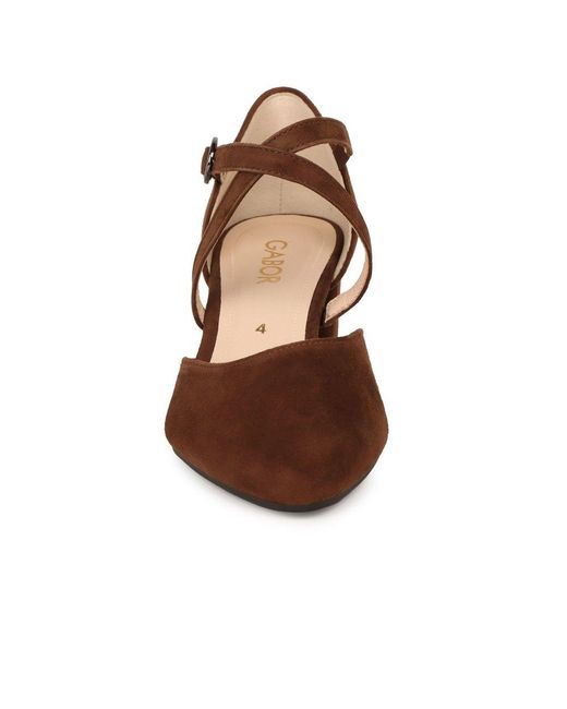 Gabor Brown Gisele Open Court Shoes