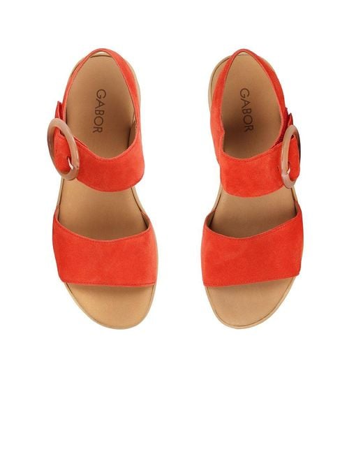 Gabor Red Andre Sandals