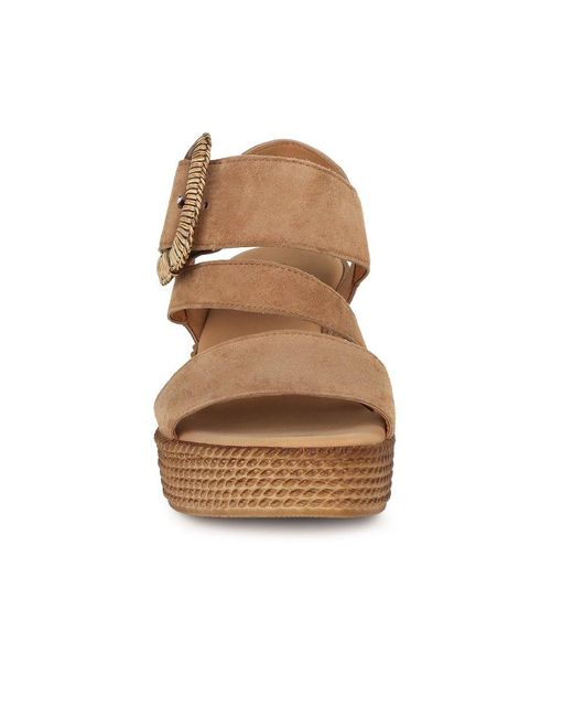 Gabor Brown Embrace Wedge Sandal
