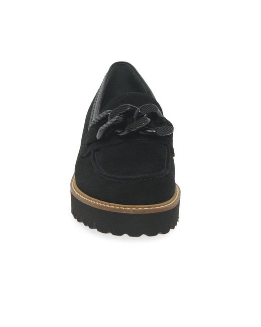 Gabor Black Squeeze Loafers