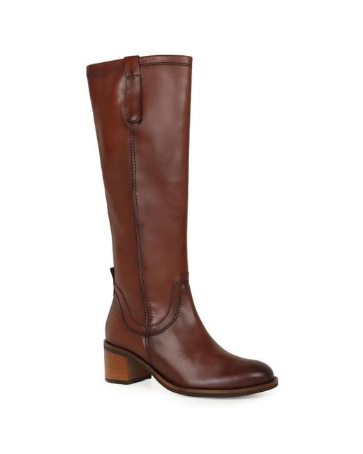 Gabor Brown Oval (M) Knee High Boots
