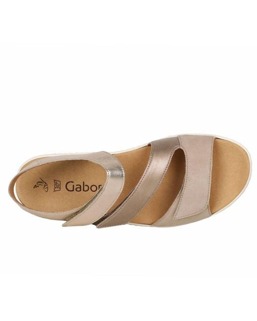 Gabor Metallic Ball Sandals
