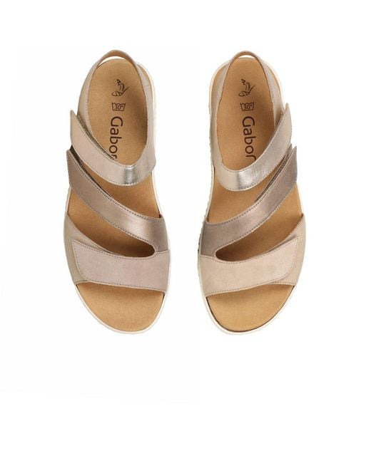 Gabor Metallic Ball Sandals