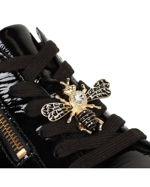 Gabor Black Dotcom Trainers Pat