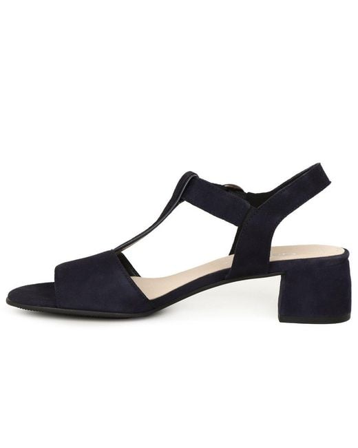 Gabor Blue Mead T-Bar Sandals