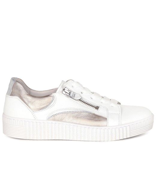 Gabor White Wemo Trainers
