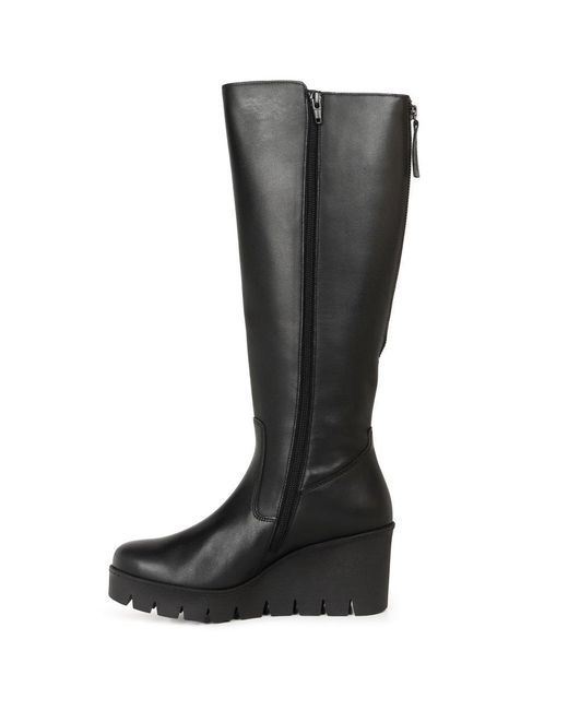 Gabor Black Upland M Knee High Boots