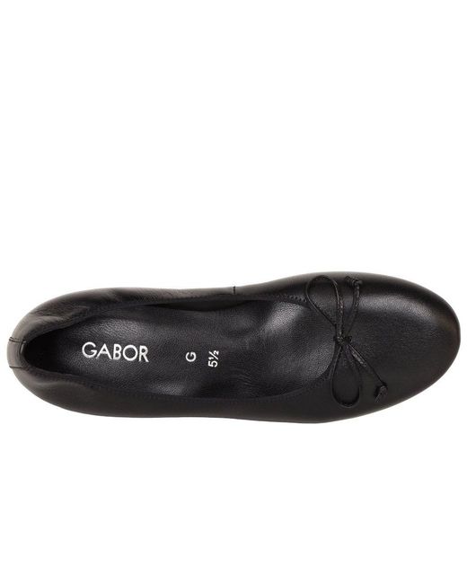 Gabor Black Honour Ballet Pumps