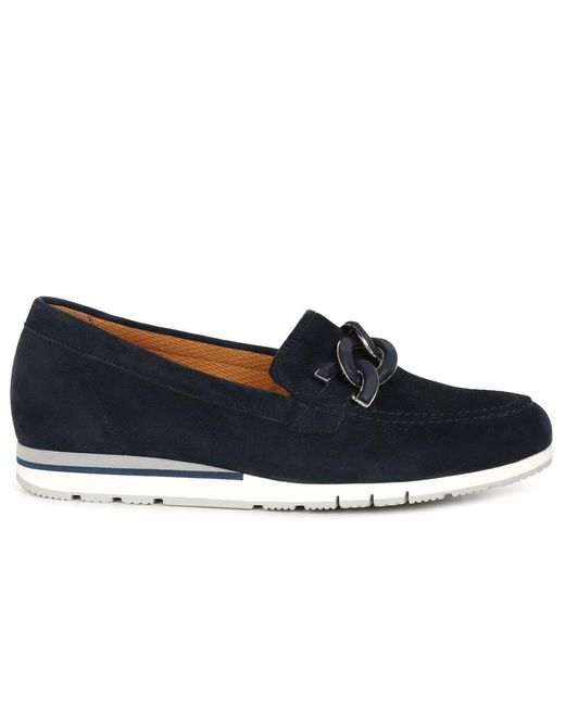 Gabor Blue Bea Loafers