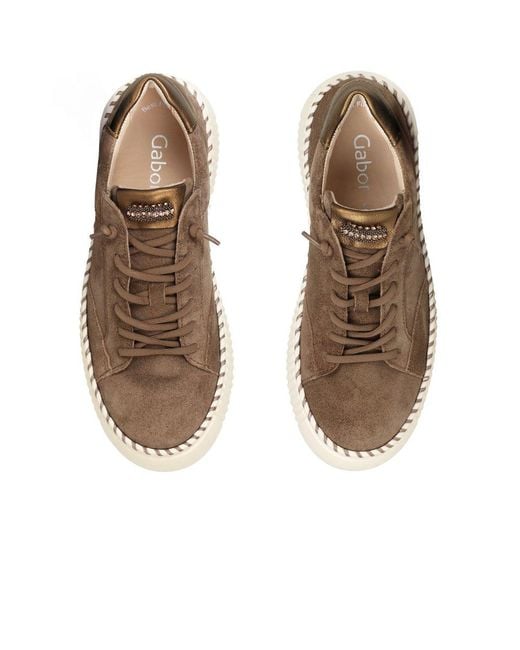 Gabor Brown Sail Trainers