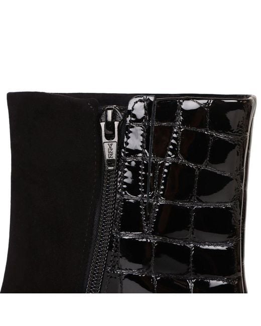 Gabor Black Granite Ankle Boots