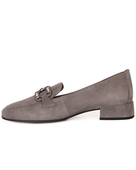 Gabor Gray Gift Loafers