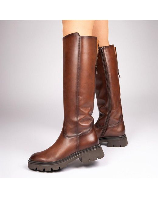 Gabor Brown Match Knee High Boots
