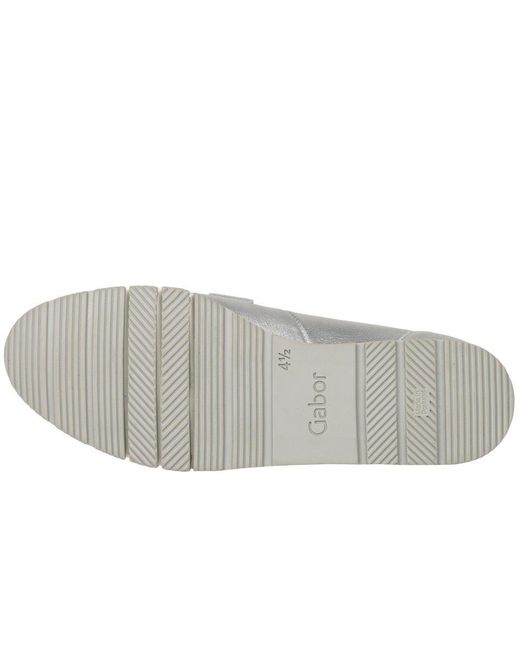 Gabor Gray Bea Loafers