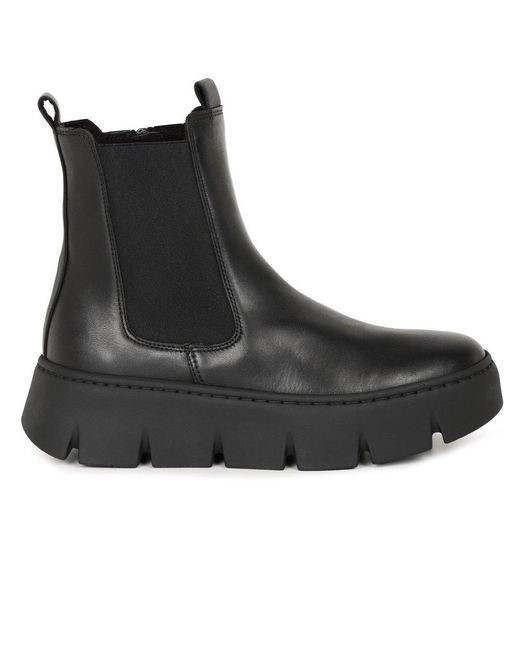 Gabor Black Custom Chelsea Boots