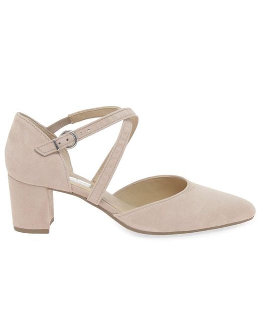 Gabor Pink Gisele Open Court Shoes
