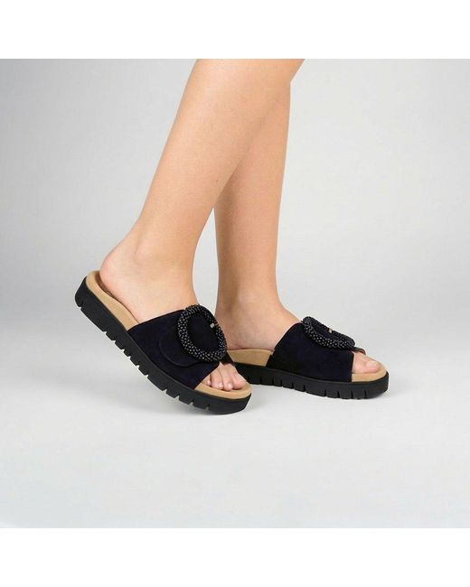 Gabor Black Everly Mule Sandals