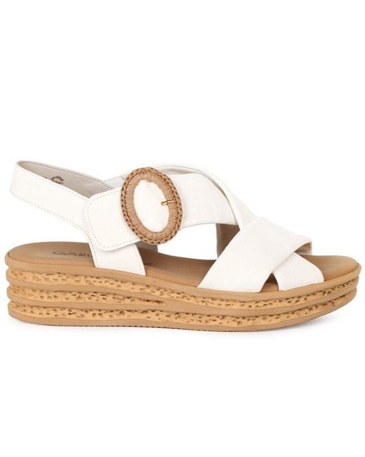 Gabor Metallic Auckland Wedge Sandal