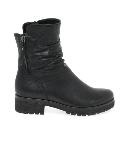 Gabor Black Zola Biker Boots