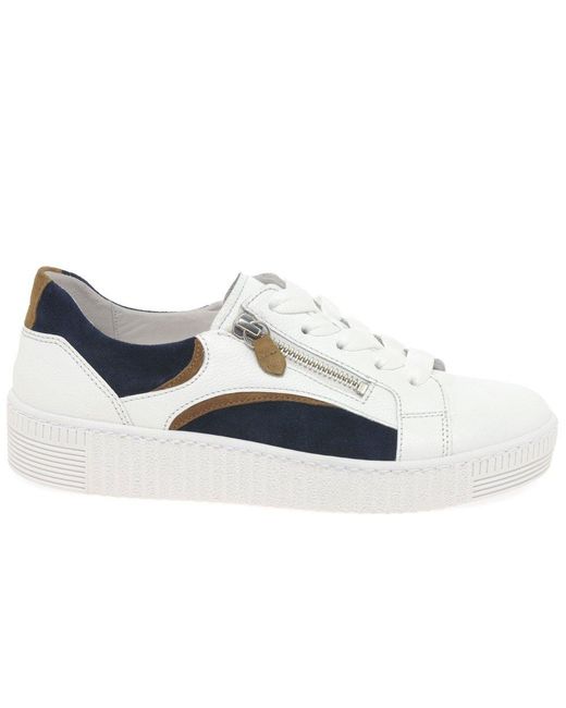 Gabor White Wemo Trainers