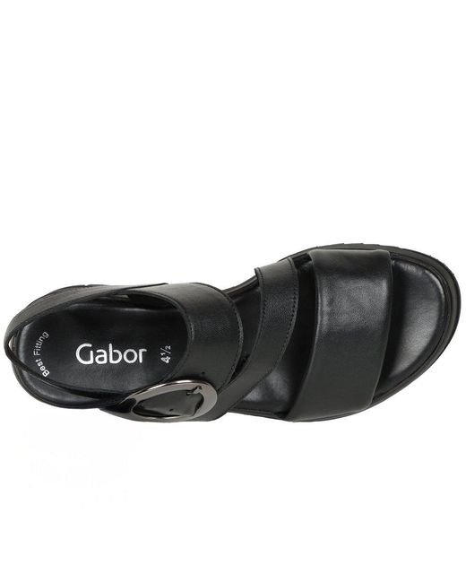 Gabor Black Amarillo Sandals