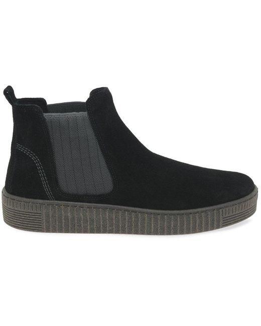Gabor Black Lourdes Chelsea Boots