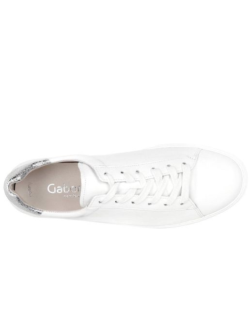 Gabor White Keystone Trainers
