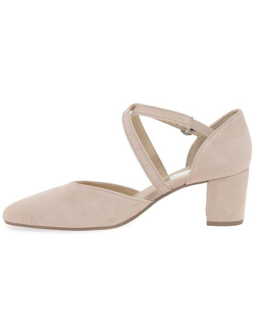 Gabor Pink Gisele Open Court Shoes