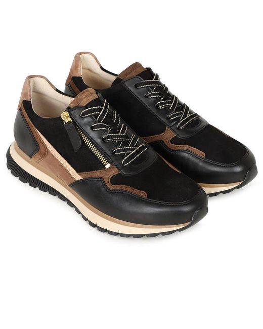 Gabor Black Hollywell Trainers //Whis