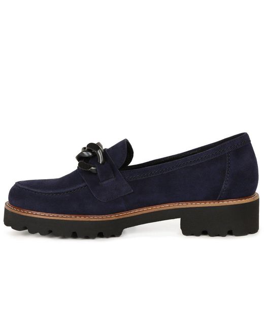 Gabor Blue Squeeze Loafers