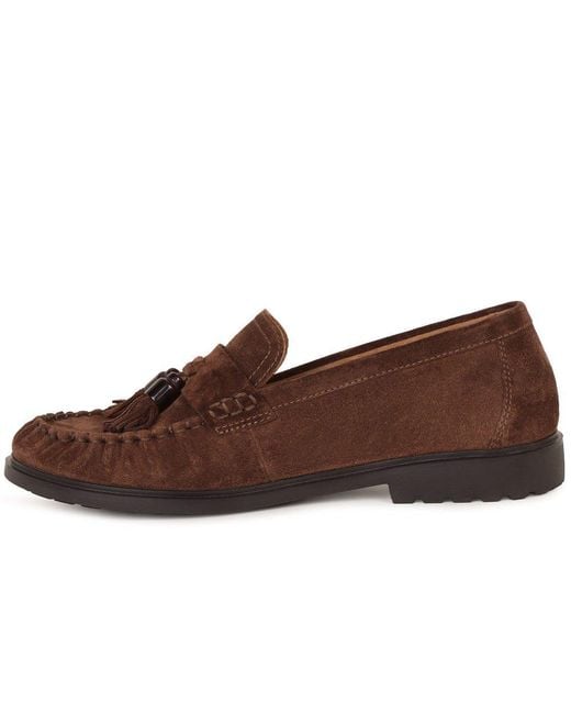 Gabor Brown Hamble Tassel Loafers