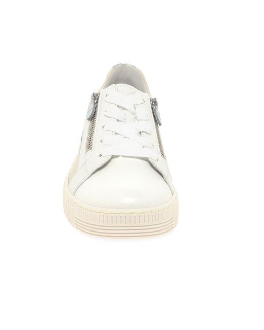 Gabor White Wemo Trainers