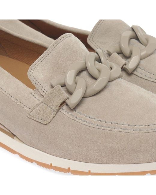 Gabor White Bea Loafers