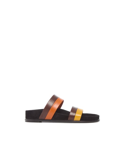 Gabriela Hearst White Low Striker Flat Sandal
