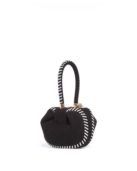 Gabriela Hearst Black Whipstitch Demi Bag