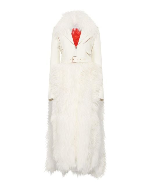 Gabriela Hearst White Brymwylf Convertible Coat