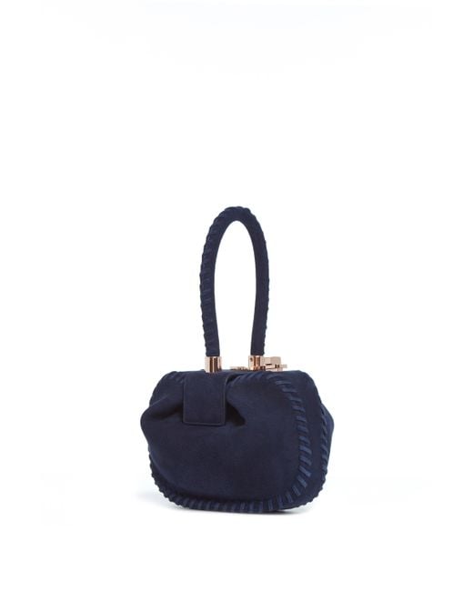 Gabriela Hearst Blue Whipstitch Demi Bag
