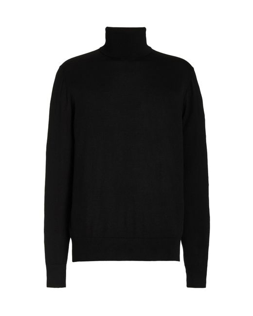 Gabriela Hearst Black Jermaine Knit Turtleneck for men