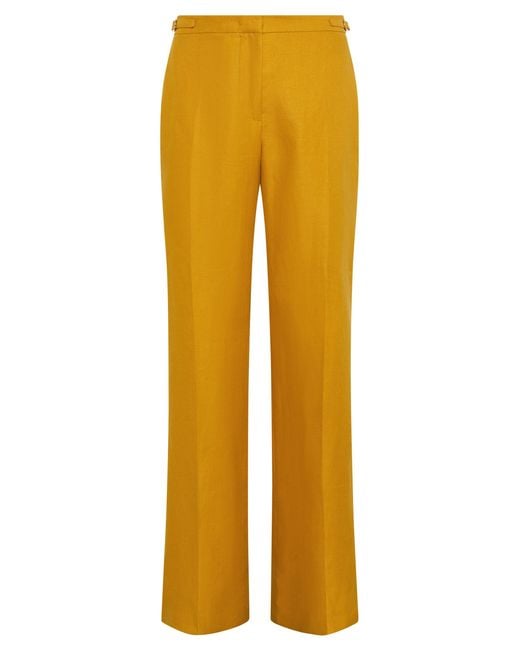 Gabriela Hearst Yellow Vesta Flare Pant