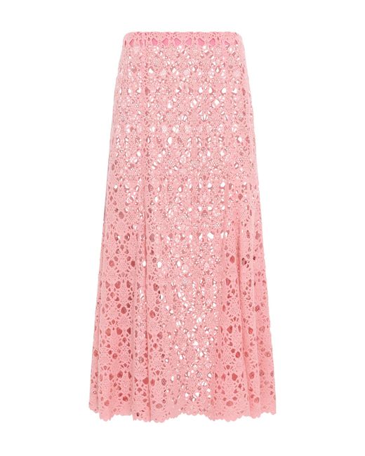 Gabriela Hearst Pink Florence Maxi Skirt