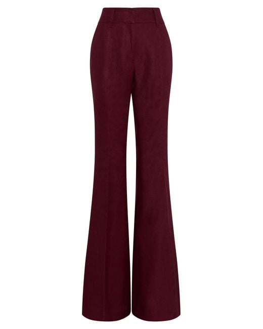 Gabriela Hearst Red Rhein Flare Pant