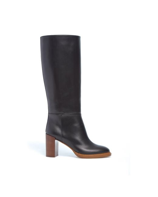 Gabriela Hearst Black Bocca Knee-High Boot