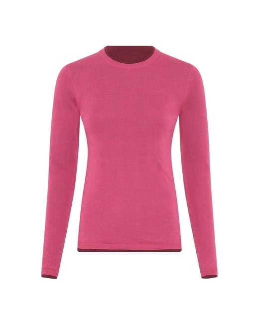 Gabriela Hearst Pink Leif Reversible Knit Sweater