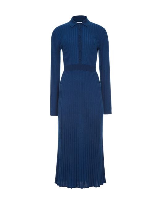 Gabriela Hearst Ardor Knit Maxi Dress in Blue | Lyst