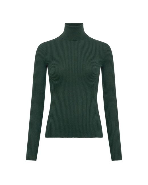 Gabriela Hearst Green Peppe Knit Turtleneck