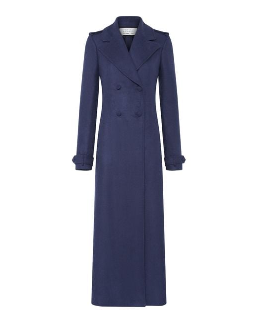 Gabriela Hearst Blue Houstt Trench Coat